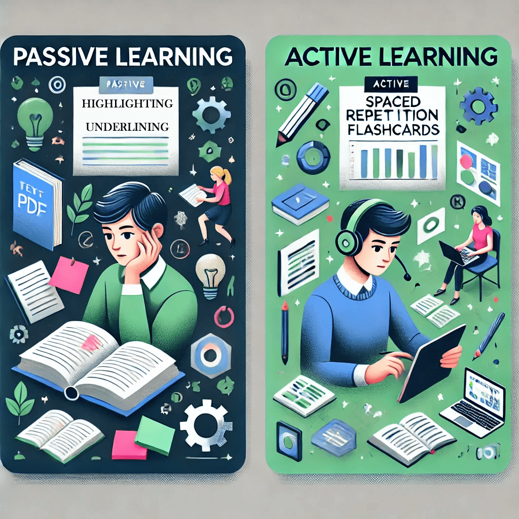 How to Study Effectively: Underlining & Highlighting vs. Active Learning